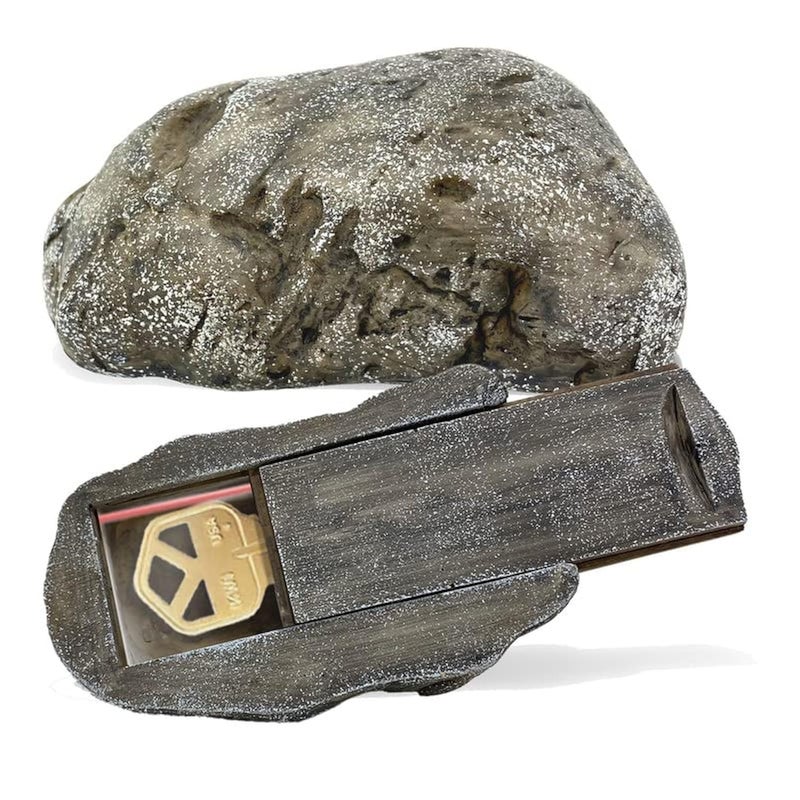 PANGAEA Key Rock - Safe for Outdoor Hide A Key in Plain Sight in a Real Looking Rock/Stone, Holds Standard when not at home or are not able to unlock the door - Image 1